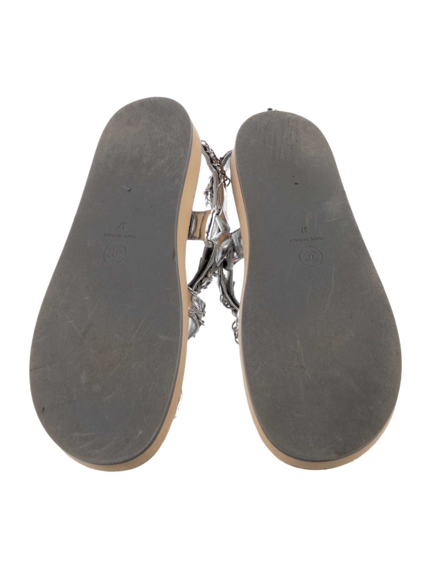 Chanel 2022 Interlocking CC Logo Sandals